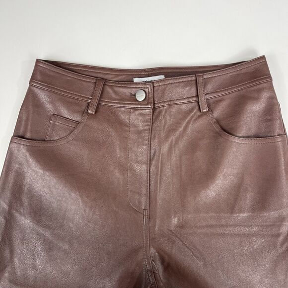 Miaou | NWT Brown Vegan Leather Set Junior Pant Leia Corset L - Picture 7 of 14